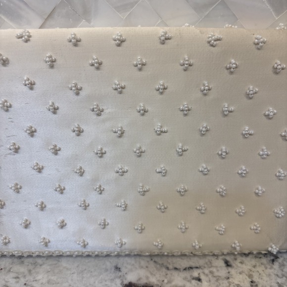 Vintage Beaded & Sequins Clutch Purse - Hand‎ Made in Crown Colony of Hong Kong